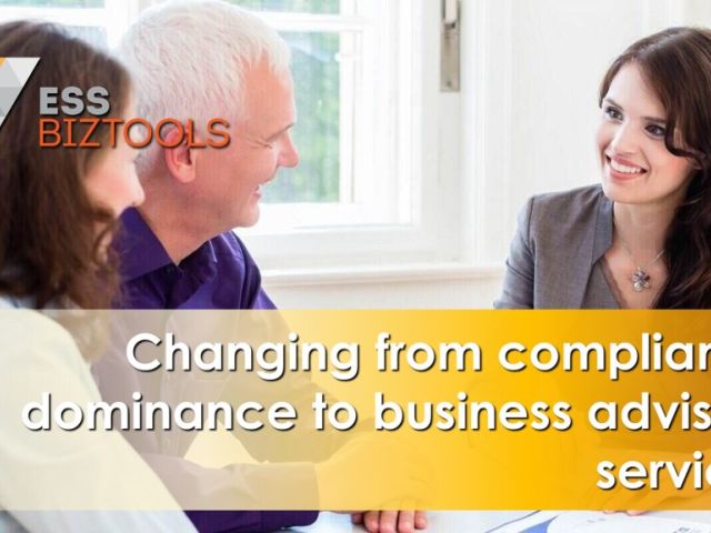 Changing from compliance dominance to business advisory services