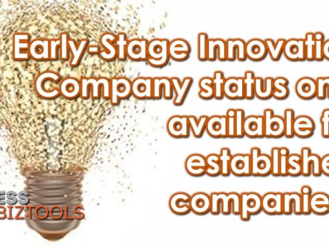 Early-Stage Innovation Company status only available for established companies?